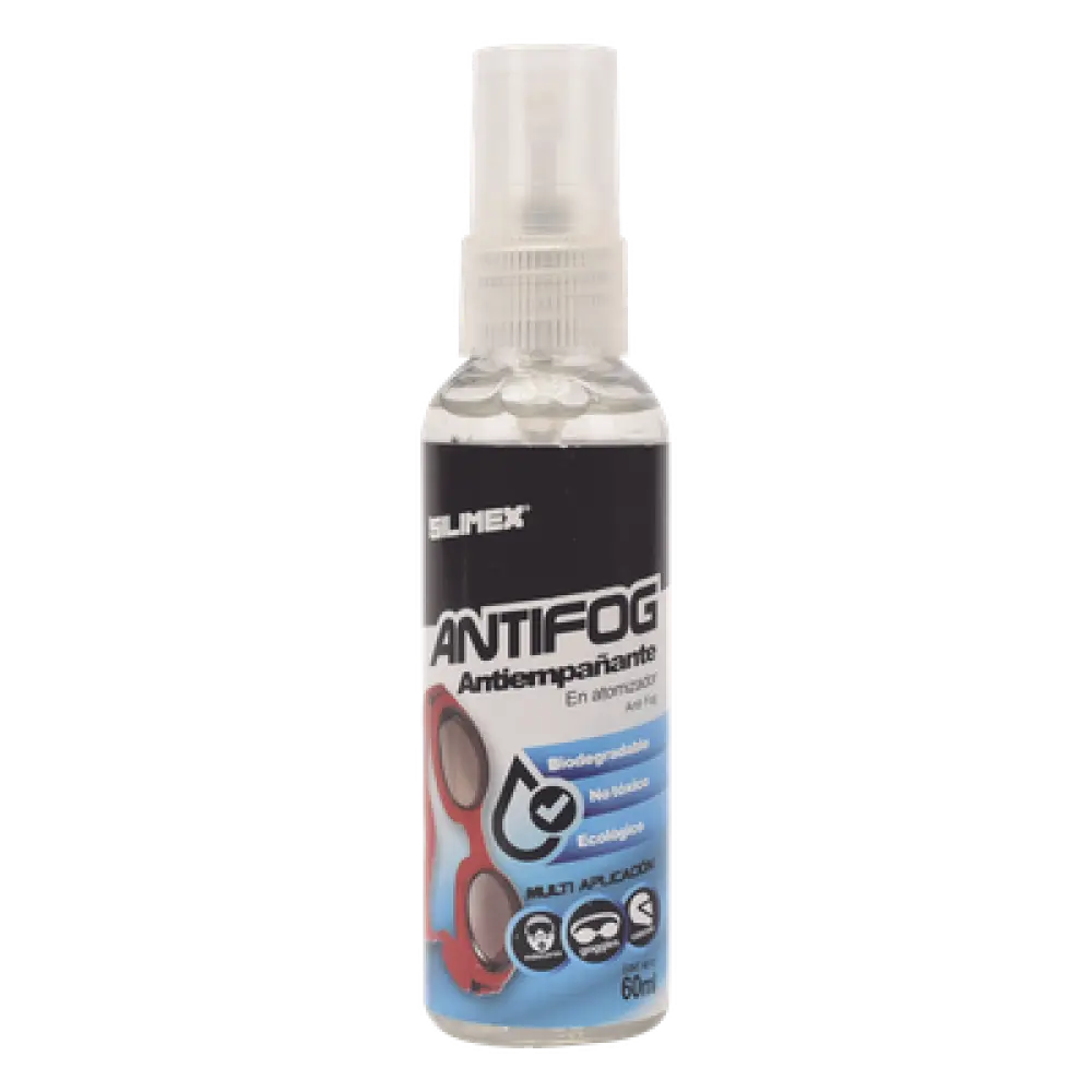 Líquido Antiempañante / 60 ml / Secado Rápido / Múltiples Superficies Ópticas / Aplicación con Dosificador