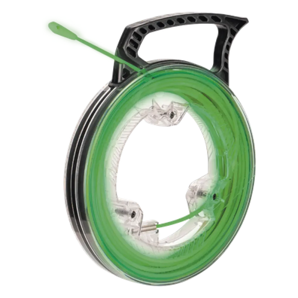 Guía Jalacables / Fibra de Vidrio Luminiscente / 12 m (39.37 ft) / Punta Nylon / Conector Acero Inoxidable