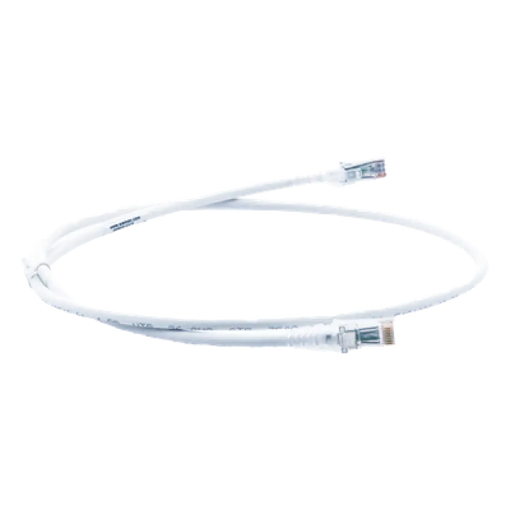 Patch Cord Modular Cat6 UTP / CM-LS0H / 0.91m (3 Pies) / 26AWG / 5.3mm OD / Blanco / Bulk