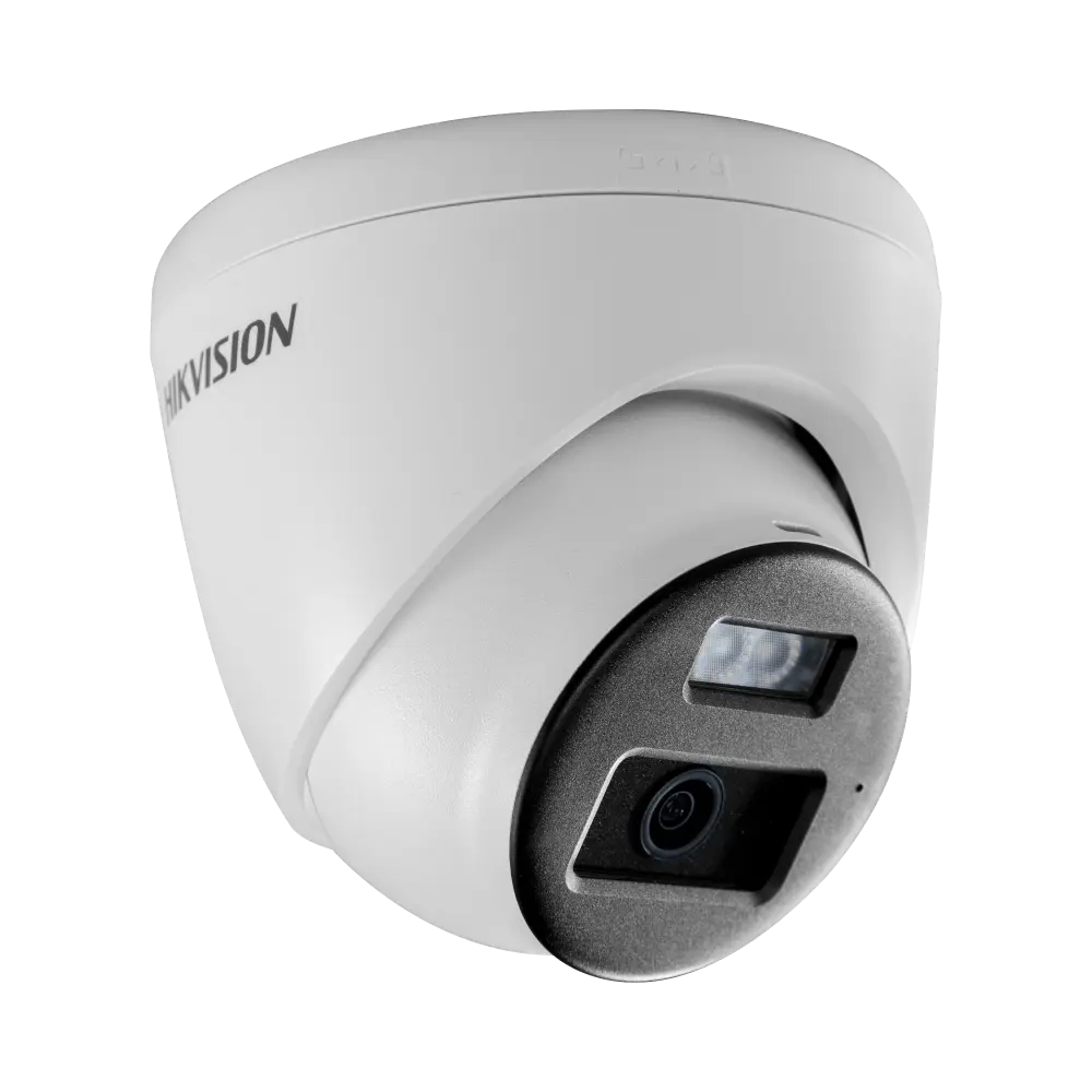 [Audio Bidireccional + Dual Light + ColorVu] Turret TURBOHD 2 Megapixel (1080p) / Lente 2.8 mm / 40 mts IR EXIR + 40 mts Luz Blanca / Micrófono y Bocina Integrado / Exterior IP67 / dWDR