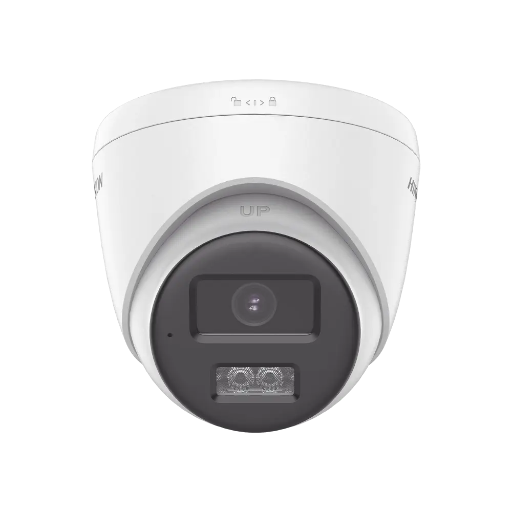 [Audio Bidireccional + Dual Light + ColorVu] Turret TURBOHD 2 Megapixel (1080p) / Lente 2.8 mm / 40 mts IR EXIR + 40 mts Luz Blanca / Micrófono y Bocina Integrado / Exterior IP67 / dWDR