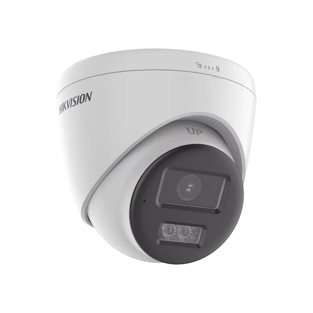 [Audio Bidireccional + Dual Light + ColorVu] Turret TURBOHD 2 Megapixel (1080p) / Lente 2.8 mm / 40 mts IR EXIR + 40 mts Luz Blanca / Micrófono y Bocina Integrado / Exterior IP67 / dWDR