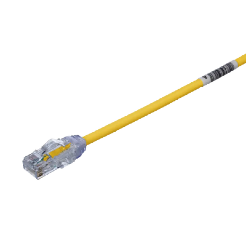Cable de Parcheo UTP / Cat6A / 28 AWG / CM/LSZH / 20.3 cm (8 in) / Amarillo