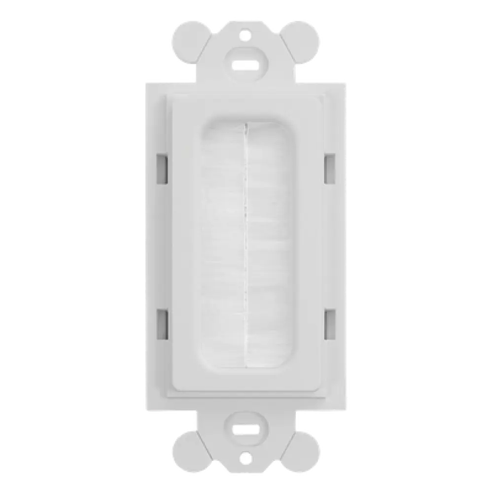 Inserto de Cepillo para Placa Frontal GFCI / ABS / 0.15' x 0.07' x 0.15' / Blanco / RoHS