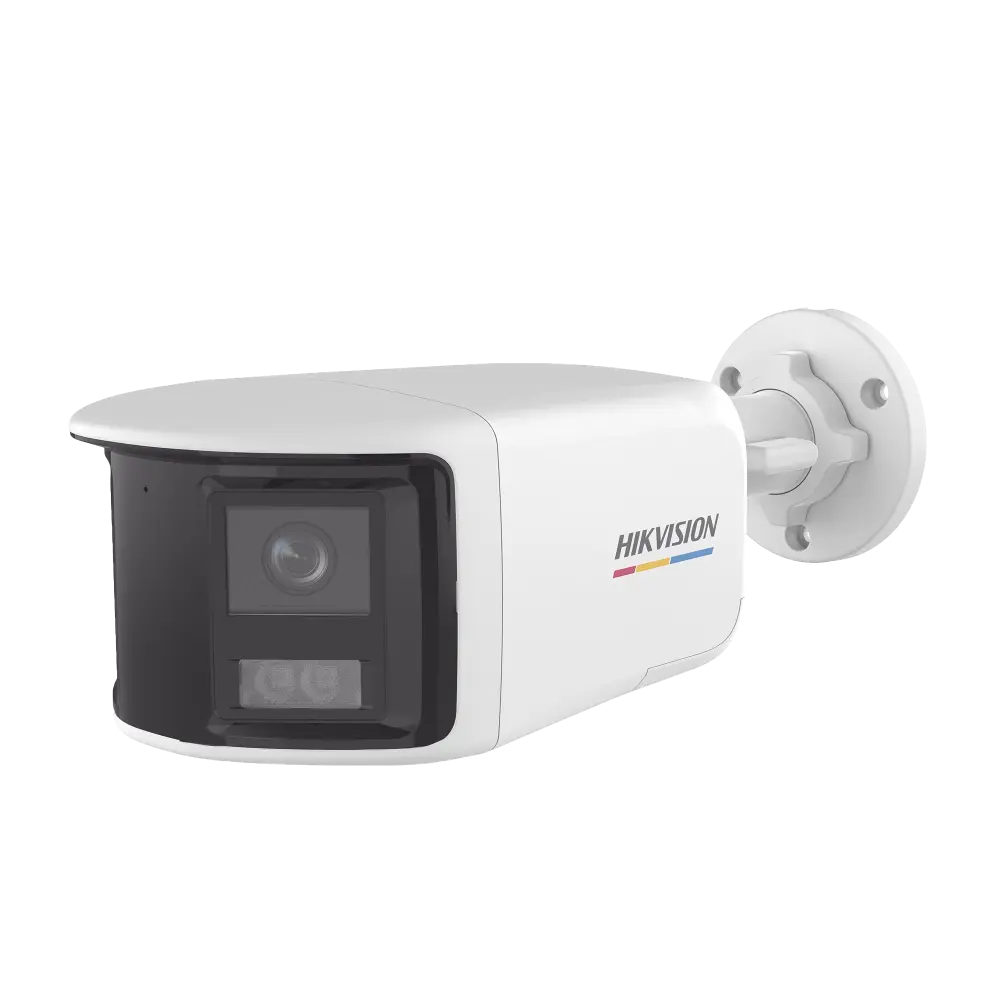 [ColorVu + Panoramica + Dual Light] Bala TURBOHD 3K (5 Megapixel) / Micrófono Integrado / Visión 180° / Imagen a Color 24/7 / 40 mts Luz Blanca + 40 mts IR / Exterior IP67 / WDR