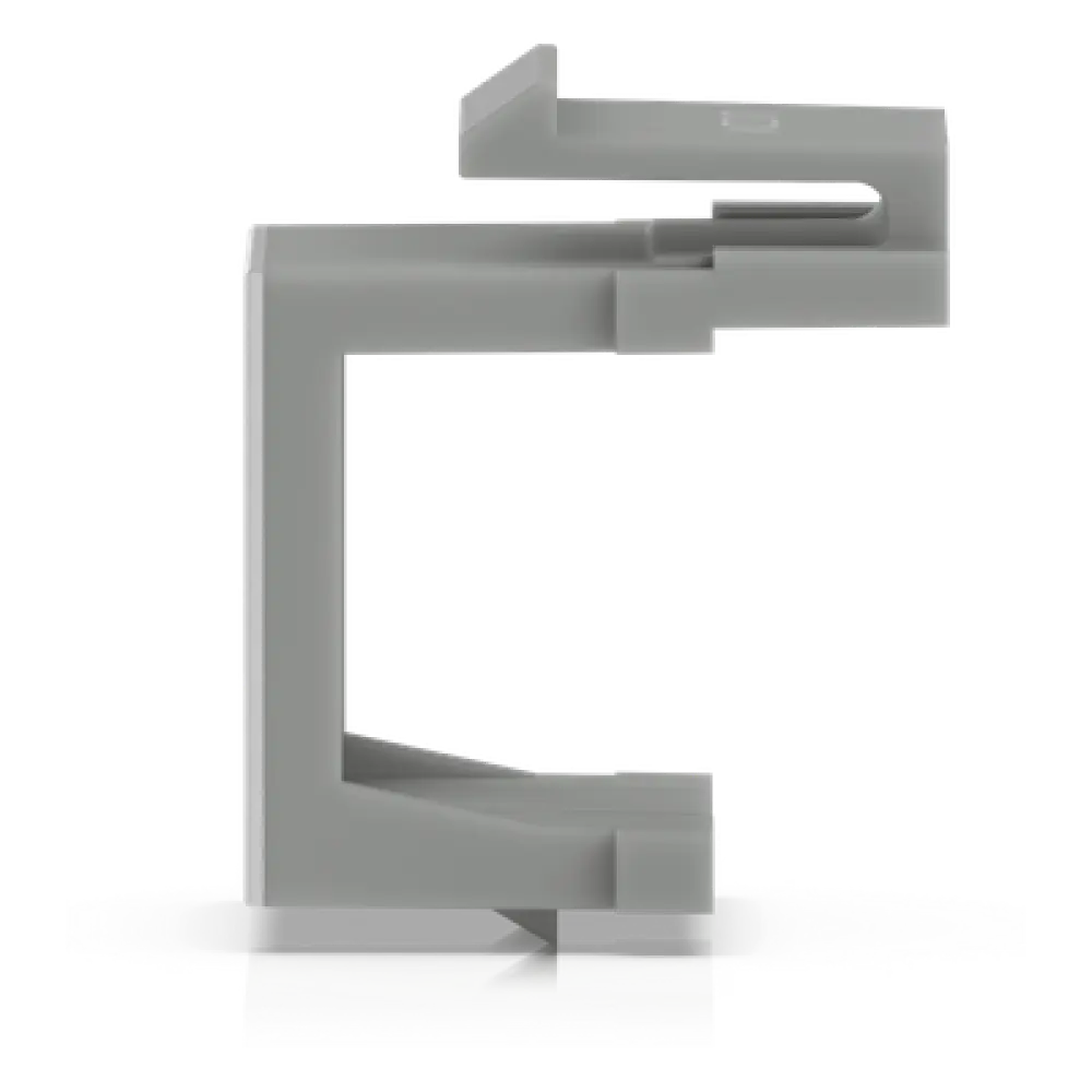 Inserto Keystone Ciego Pasante / Snap-In / 12 Piezas / Gestión de Cableado / 6.3 x 14.6 x 18 mm