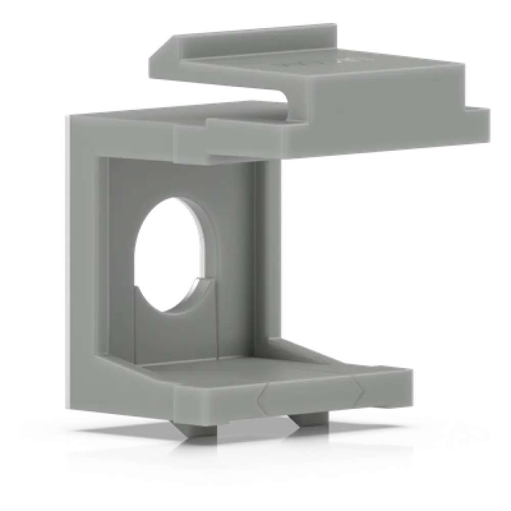 Inserto Keystone Ciego Pasante / Snap-In / 12 Piezas / Gestión de Cableado / 6.3 x 14.6 x 18 mm