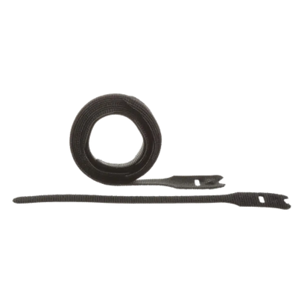 Kit de Cintas de Contacto / 12.7mm (.50in) Ancho / 203mm (8in) Largo / Negro / 10 Piezas