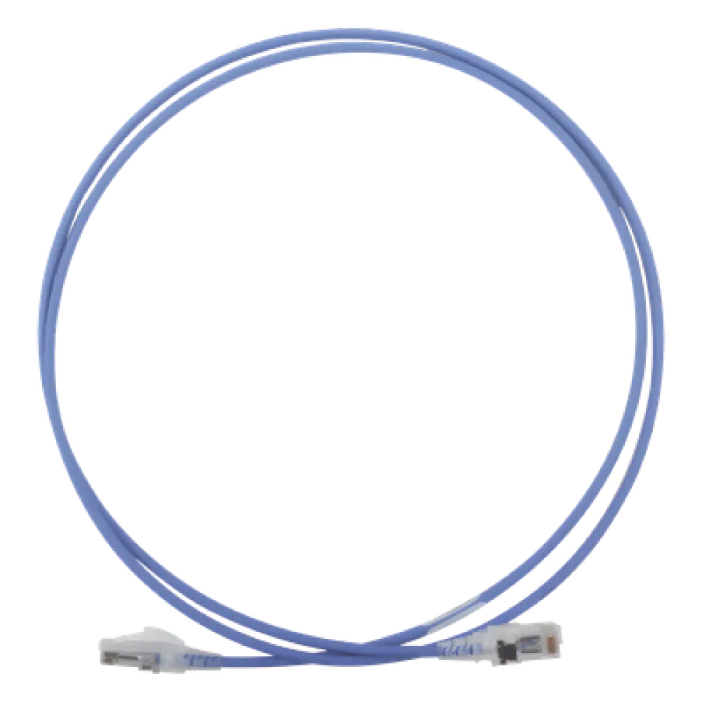 Patch Cord / Cat6 UTP / CM/LS0H / 1.52 m (5 ft) / 28AWG Diámetro Reducido / Azul