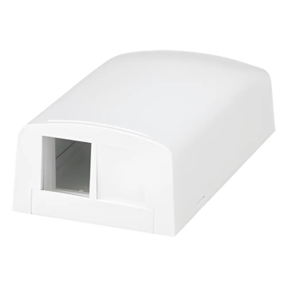 Caja de Montaje en Superficie / 2 Módulos Keystone / ABS / 1.95 x 1.13 x 3.65 in / Blanco