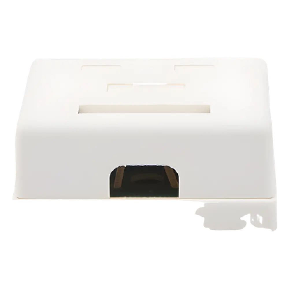Caja de Pared / 2 Puertos / Cat5e / UTP / Superficial / T568A/T568B / 0 a 70°C