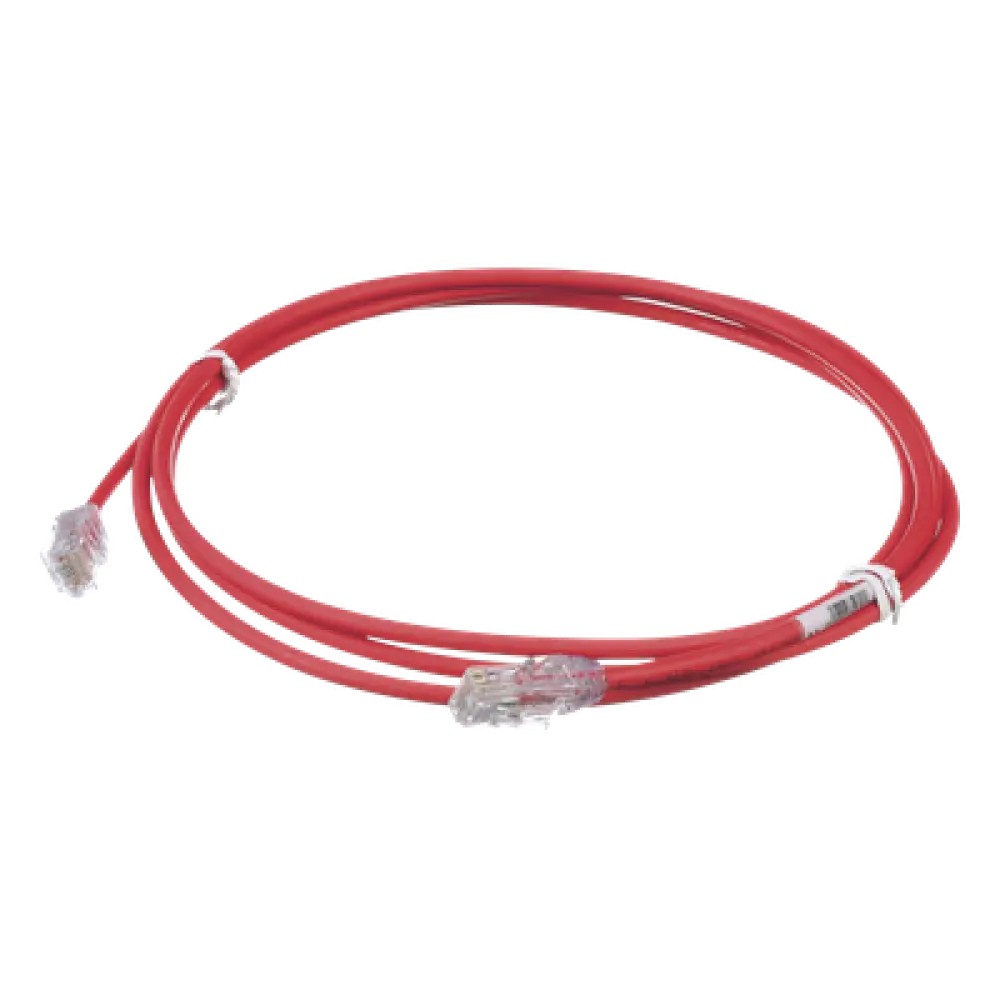 Cable de Parcheo UTP / Cat6A / 28AWG / CM-LSZH / 2.13 m (7 ft) / Rojo