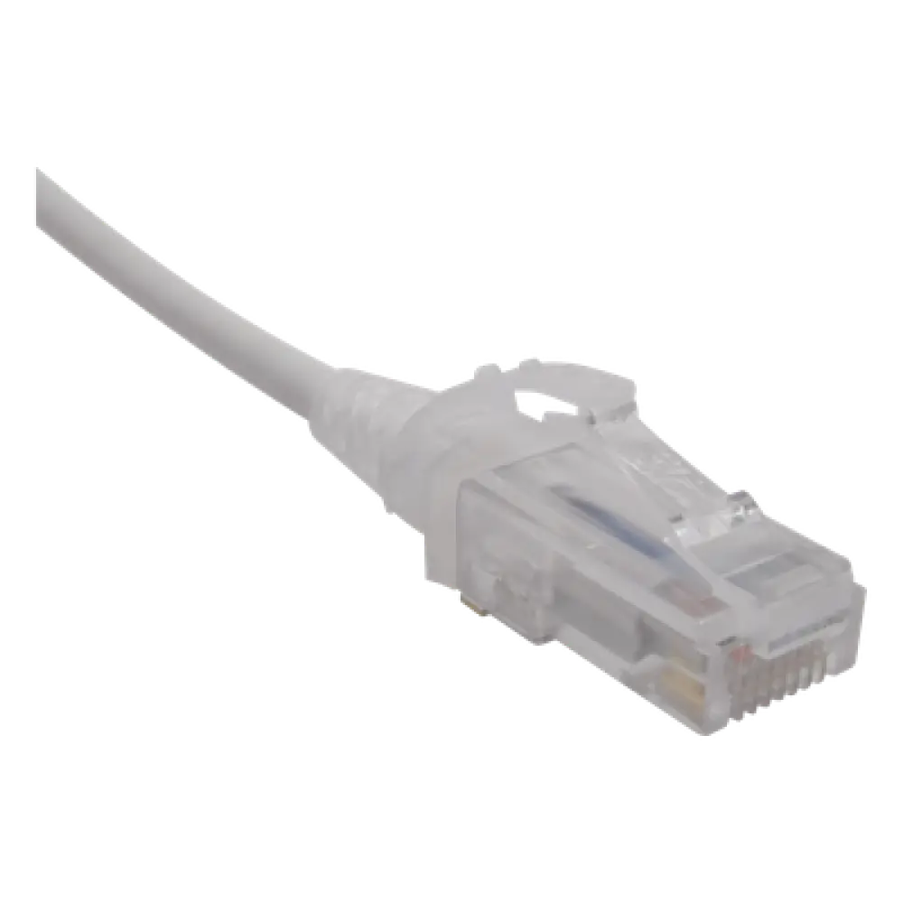 Patch Cord Modular Cat6 UTP / CM/LS0H / 0.91 m (3 ft) / 28AWG Diámetro Reducido / Blanco
