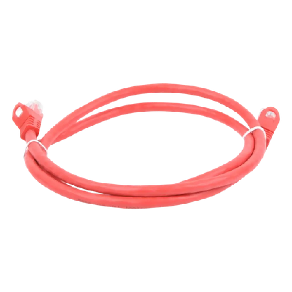 Cable de Parcheo UTP Cat6 / 1 Metro (3.28 Pies) / RJ45 / Sin Blindaje / Rojo