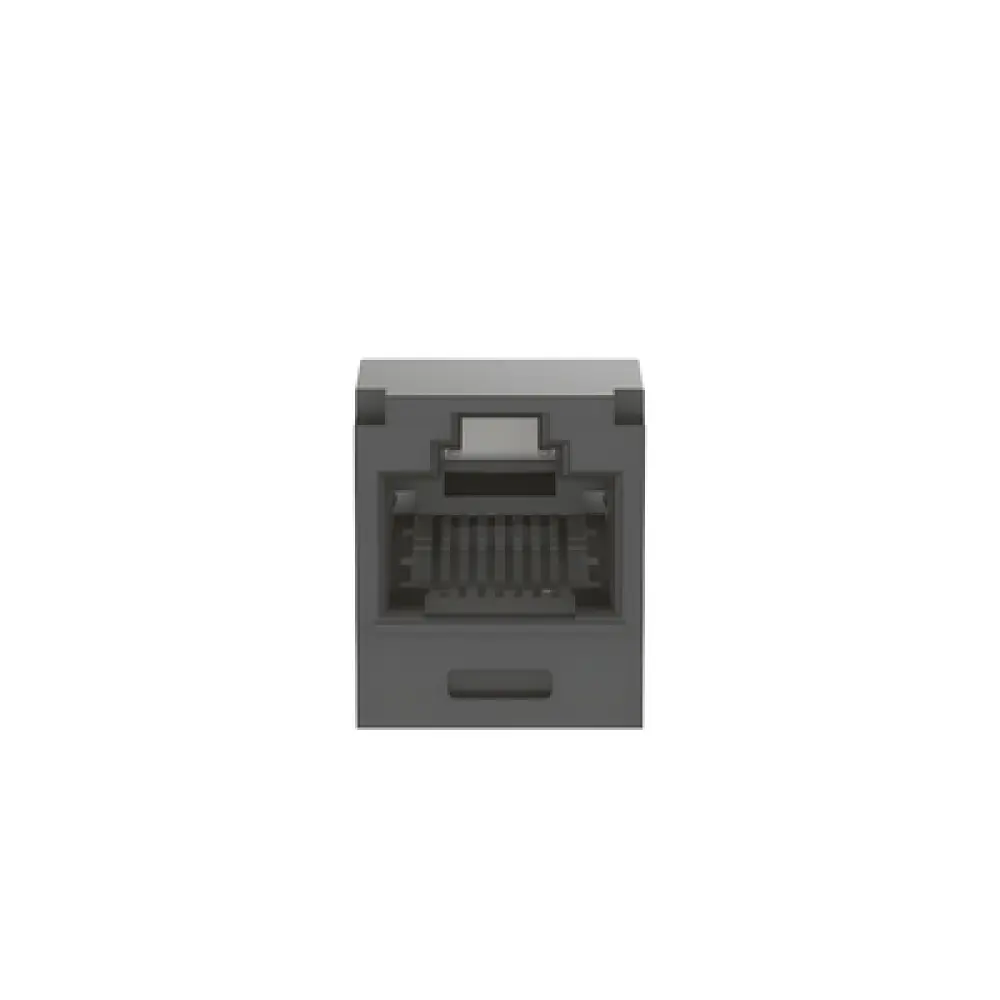 Conector Jack RJ45 / Categoría 6A / Sin Blindaje / Terminación sin Impacto / Gel Anti-Corrosión / 22-26 AWG / Negro