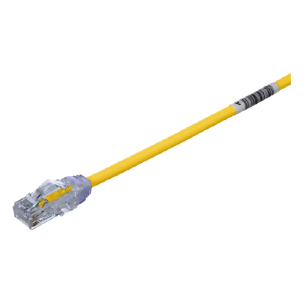 Cable de Parcheo UTP Cat6A / 28AWG / CM-LSZH / 0.3 m (1 pie) / Amarillo