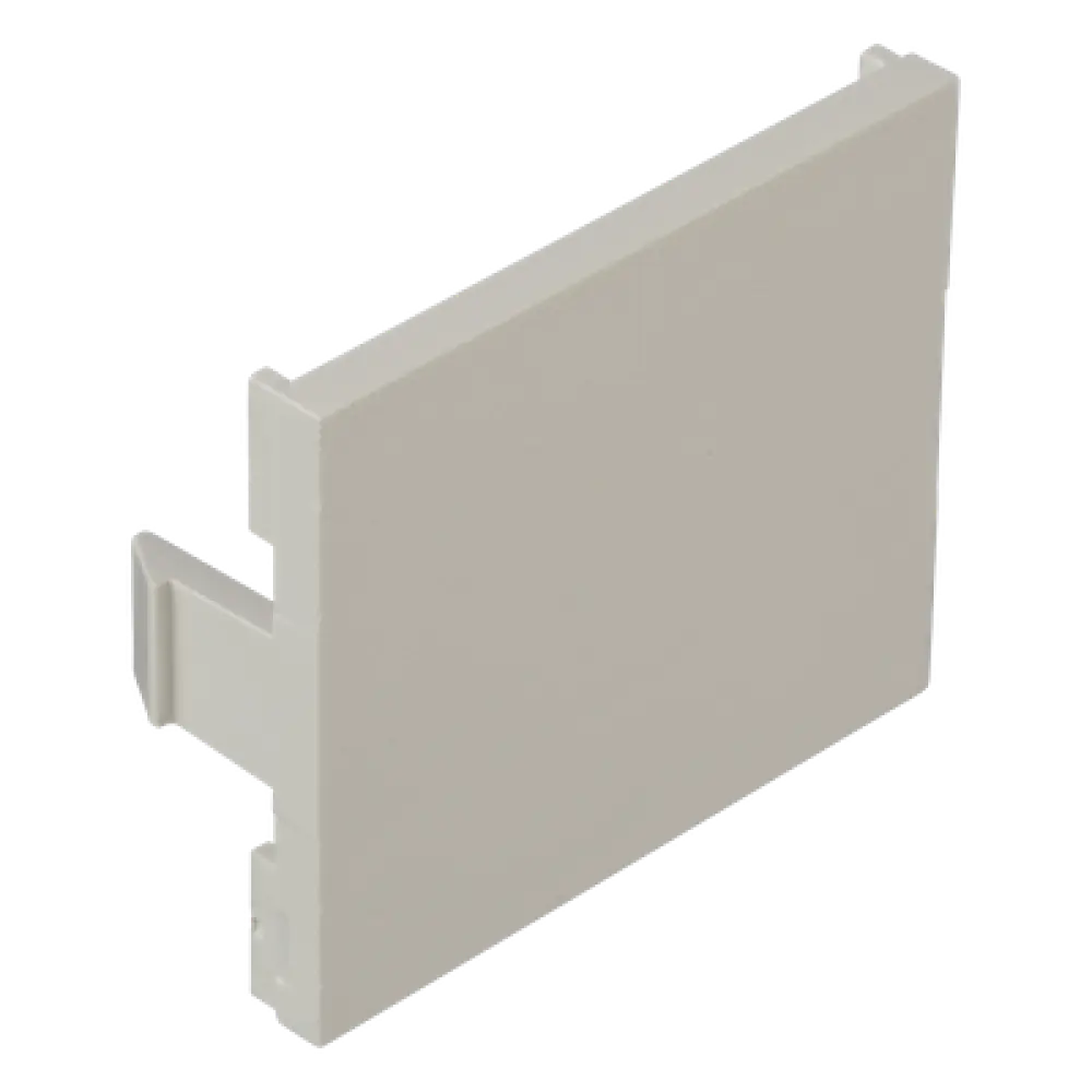 Módulo de Tapa Ciega / 1/2 Elemento / Blanco Mate / ABS / 1.56 x 1.34 x 0.11 pulgadas