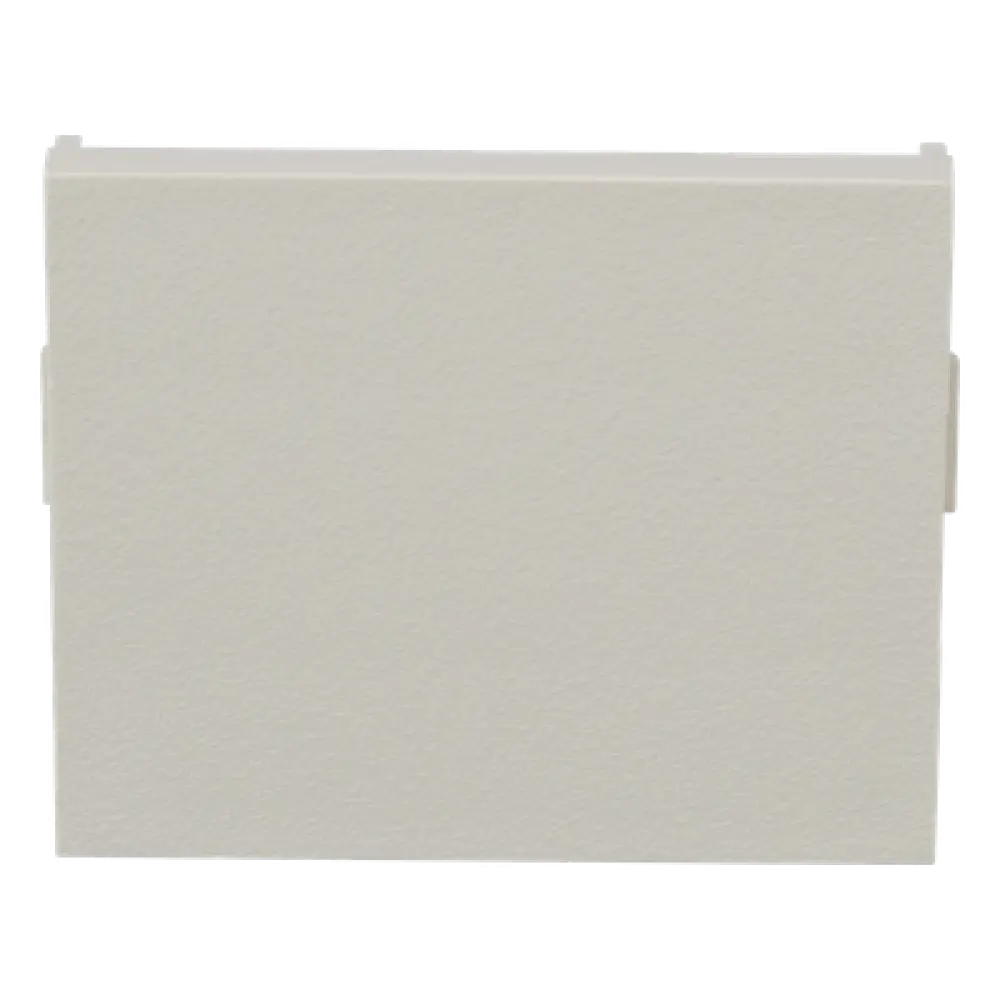 Módulo de Tapa Ciega / 1/2 Elemento / Blanco Mate / ABS / 1.56 x 1.34 x 0.11 pulgadas