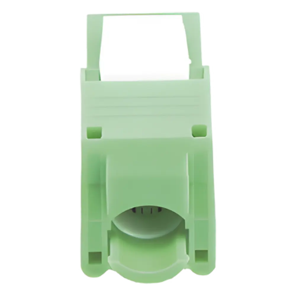 Módulo Jack Keystone / Cat6A / RJ45 Sin Blindaje / Terminación Ángulo 180° / Color Verde / 1 Puerto