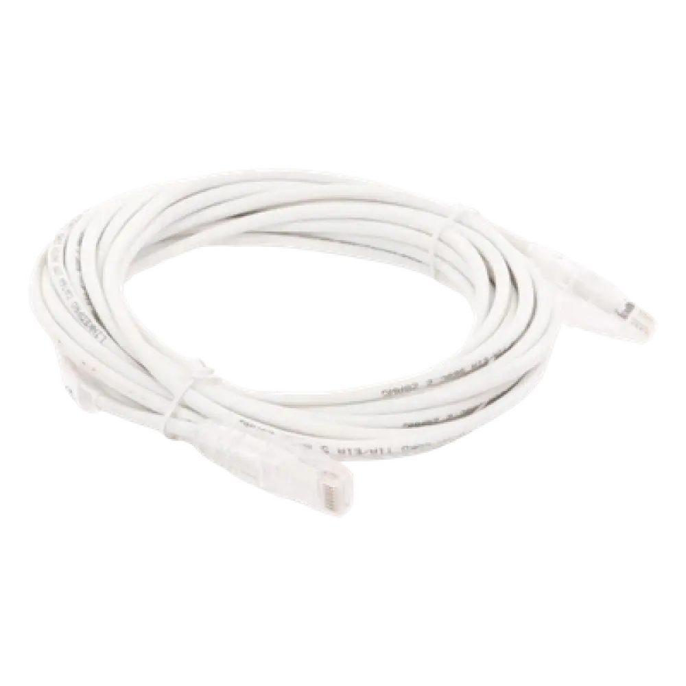 Cable de Parcheo Slim UTP Cat6A / 5 m (16.40 ft) / 28 AWG / Blanco / RJ45