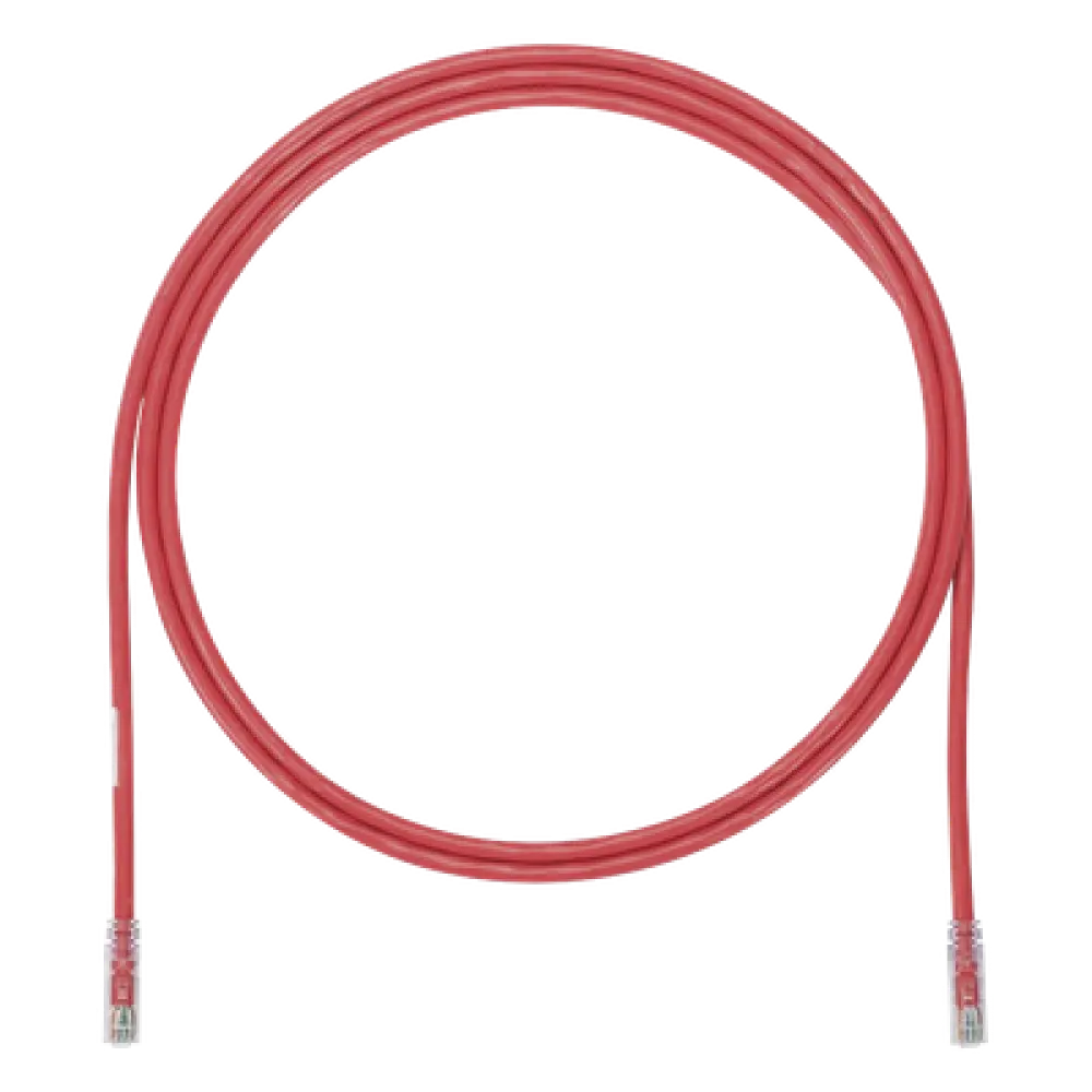Cable de Parcheo UTP / Cat6A / 24 AWG / CM / Rojo / 0.91 m (3 pies)