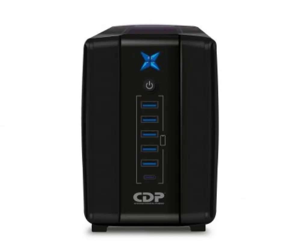 No-Break CDP R-UPR508 500VA/250W UPS Interactiva AVR 8 Salidas, 300 Julios, 120 Vac