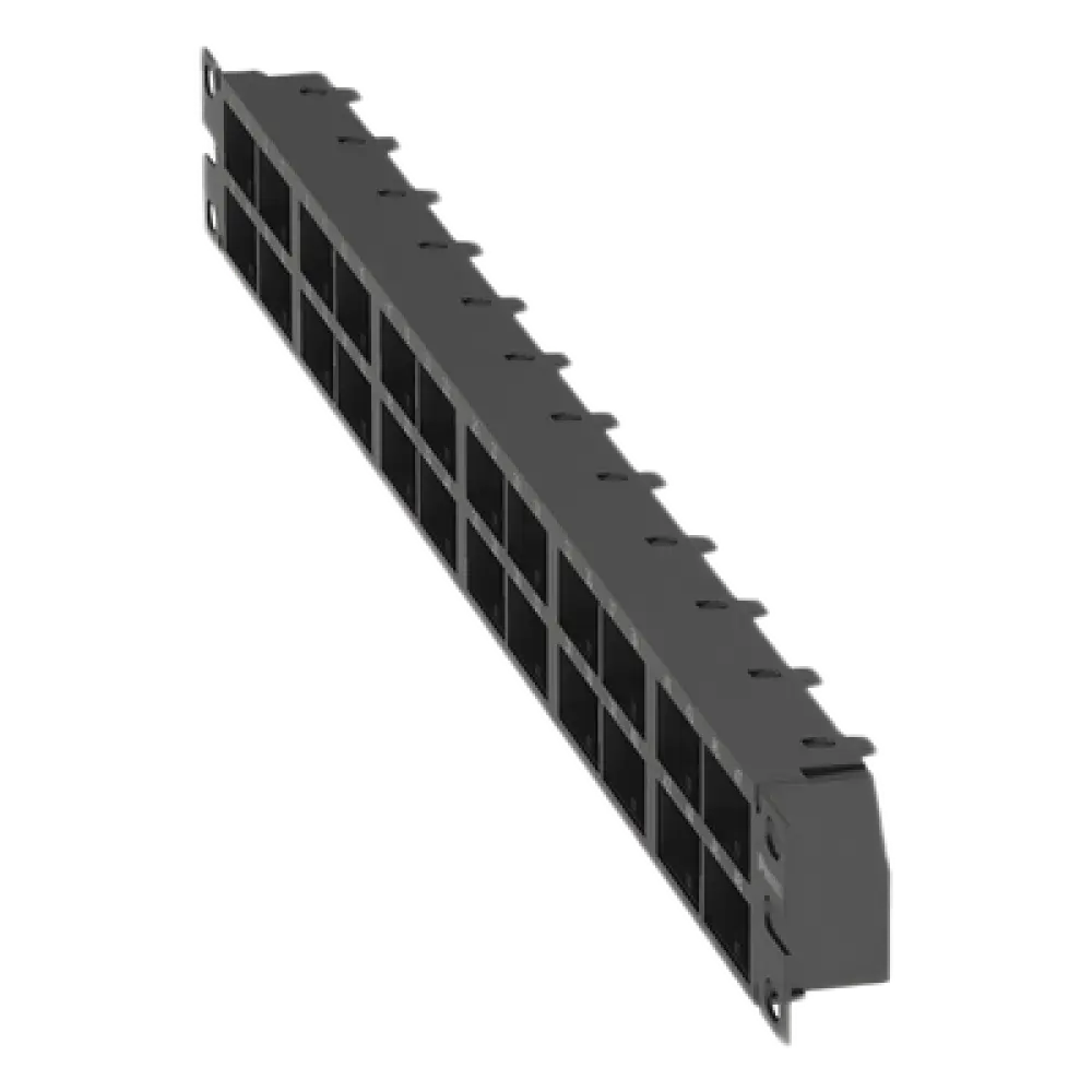 Panel de Parcheo Modular / 48 Puertos / 1 UR / Alta Densidad / Sin Blindaje / Rack 19 Pulgadas