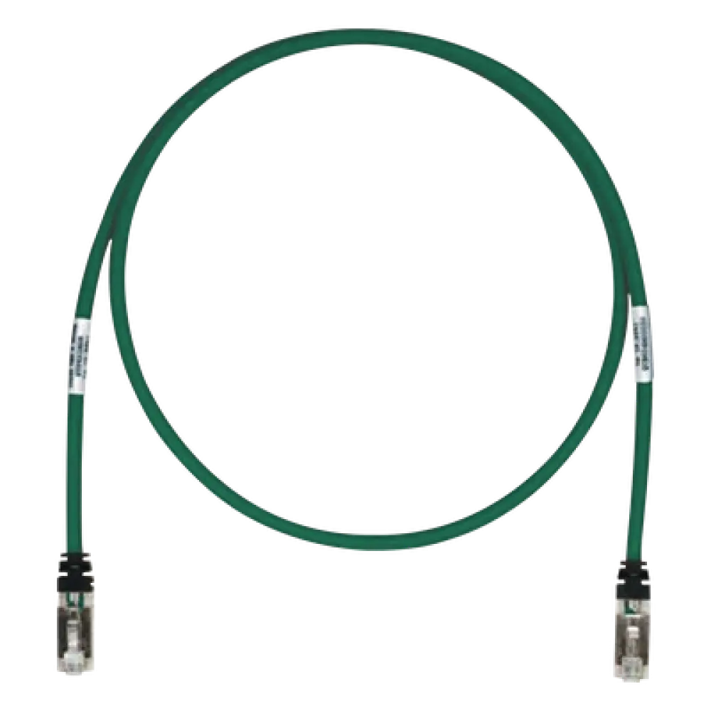 Patch Cord / Cat6A S/FTP Blindado / 26 AWG / 3.05 m (10 pies) / CM/LS0H / Verde