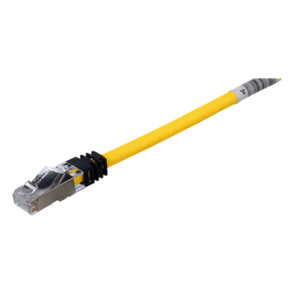 Patch Cord Cat6A / Blindado S/FTP / 26 AWG / 500 MHz / 3 m (9.8 ft) / LS0H / Amarillo