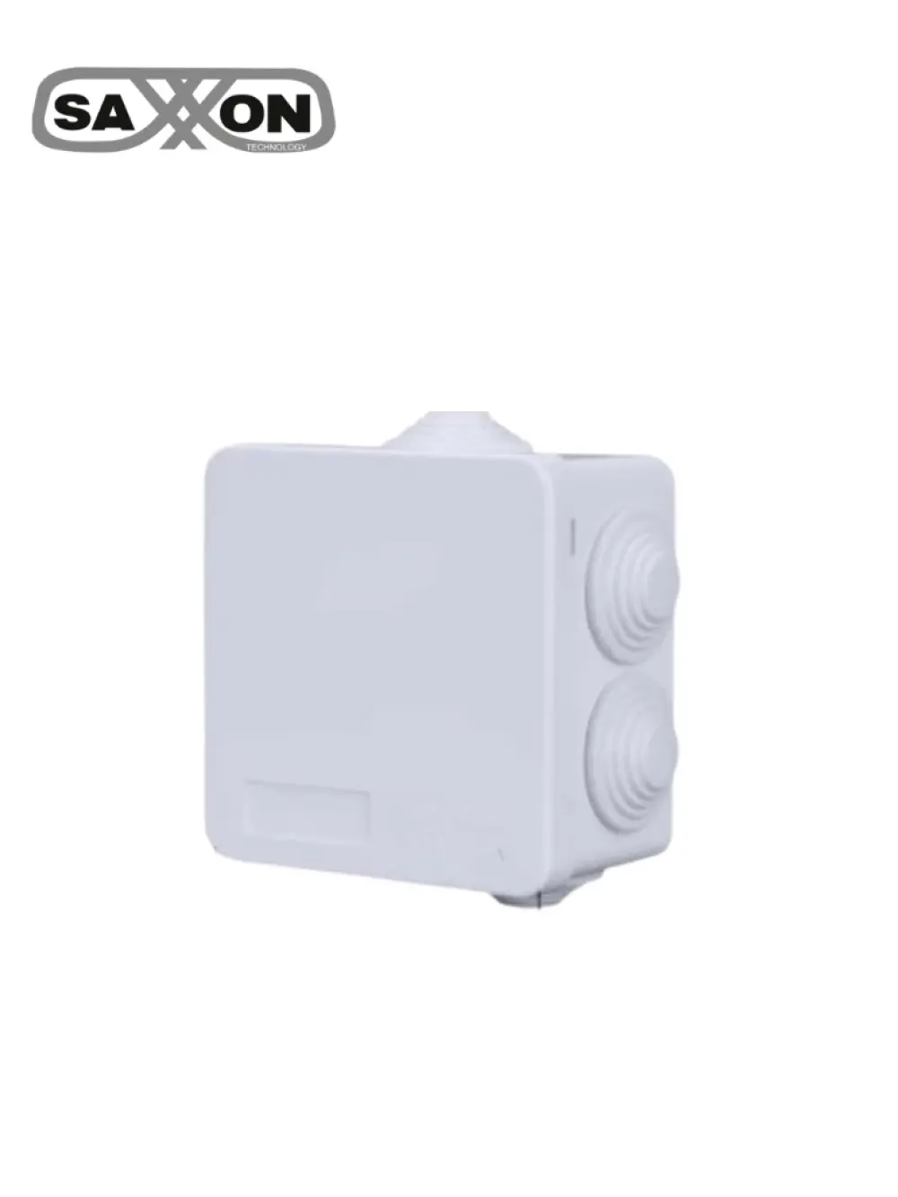 SAXXON PB085 - Caja de conexiones con 7 entradas / PVC libre de halógenos / Compatible con cámaras Bullet / Domo / Dimensiones 85 x 85 x 50 mm (Ancho x Alto x Fondo) / IP55