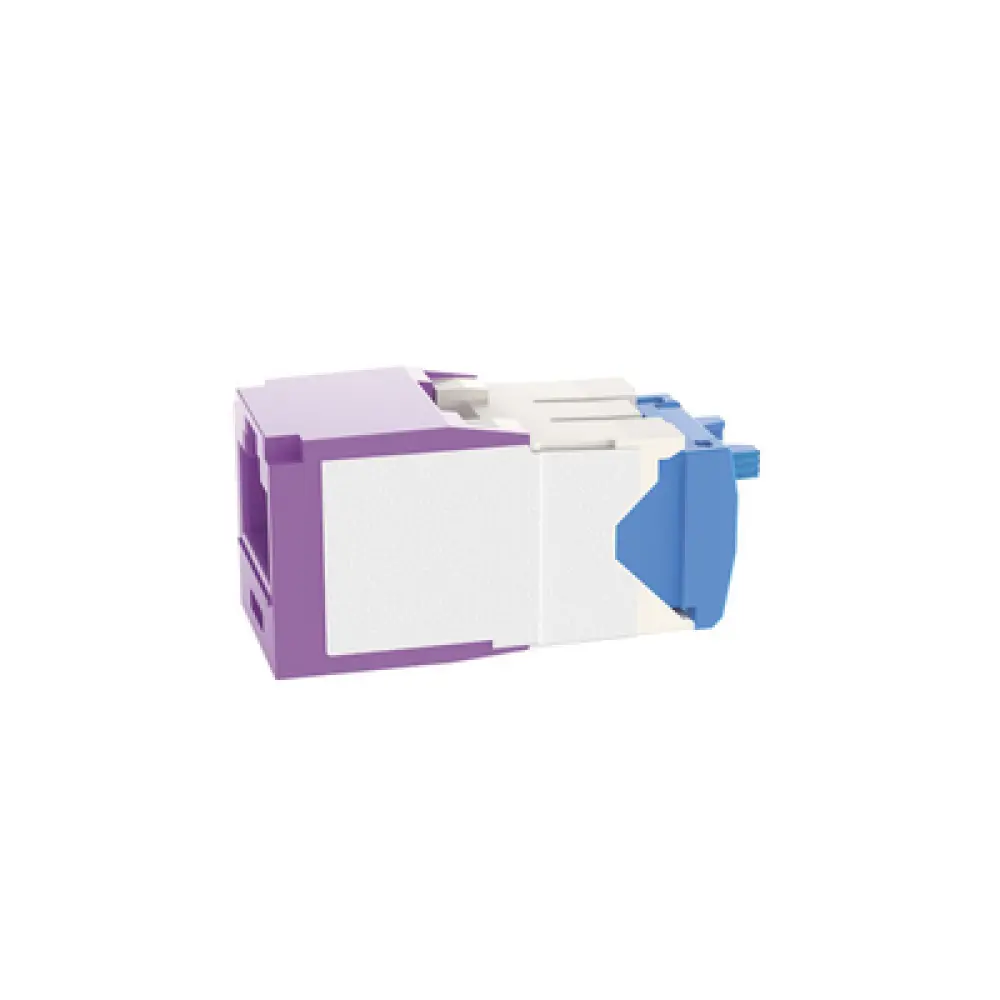 Jack RJ45 / Cat 6A / UTP / Sin herramienta de impacto / 22-26 AWG / Violeta
