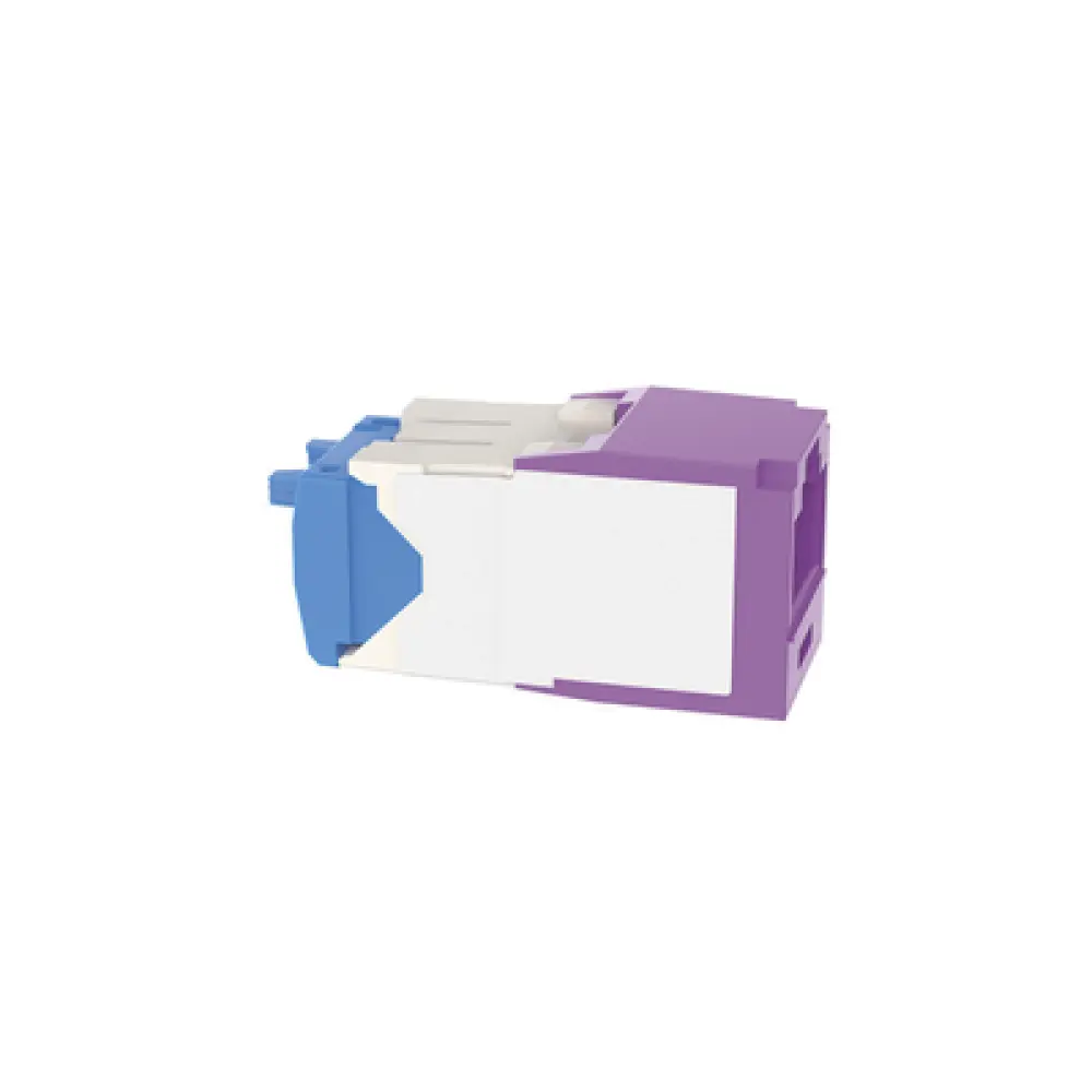 Jack RJ45 / Cat 6A / UTP / Sin herramienta de impacto / 22-26 AWG / Violeta