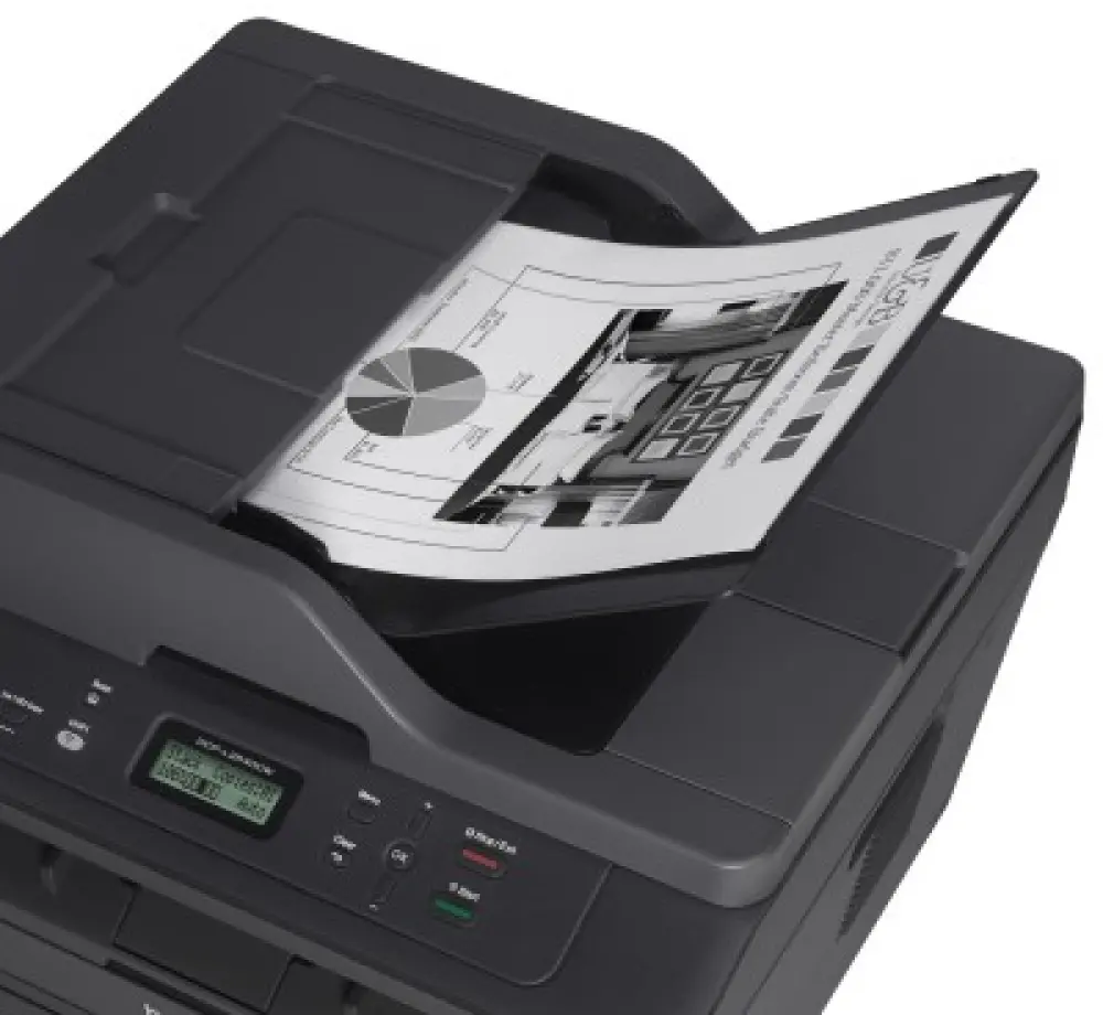 Multifuncional Laser Monocromático Brother DCPL2540DW, 30 ppm, impresión dúplex, Wifi/LAN, cama plana tamaño carta, ADF hasta 35 hojas