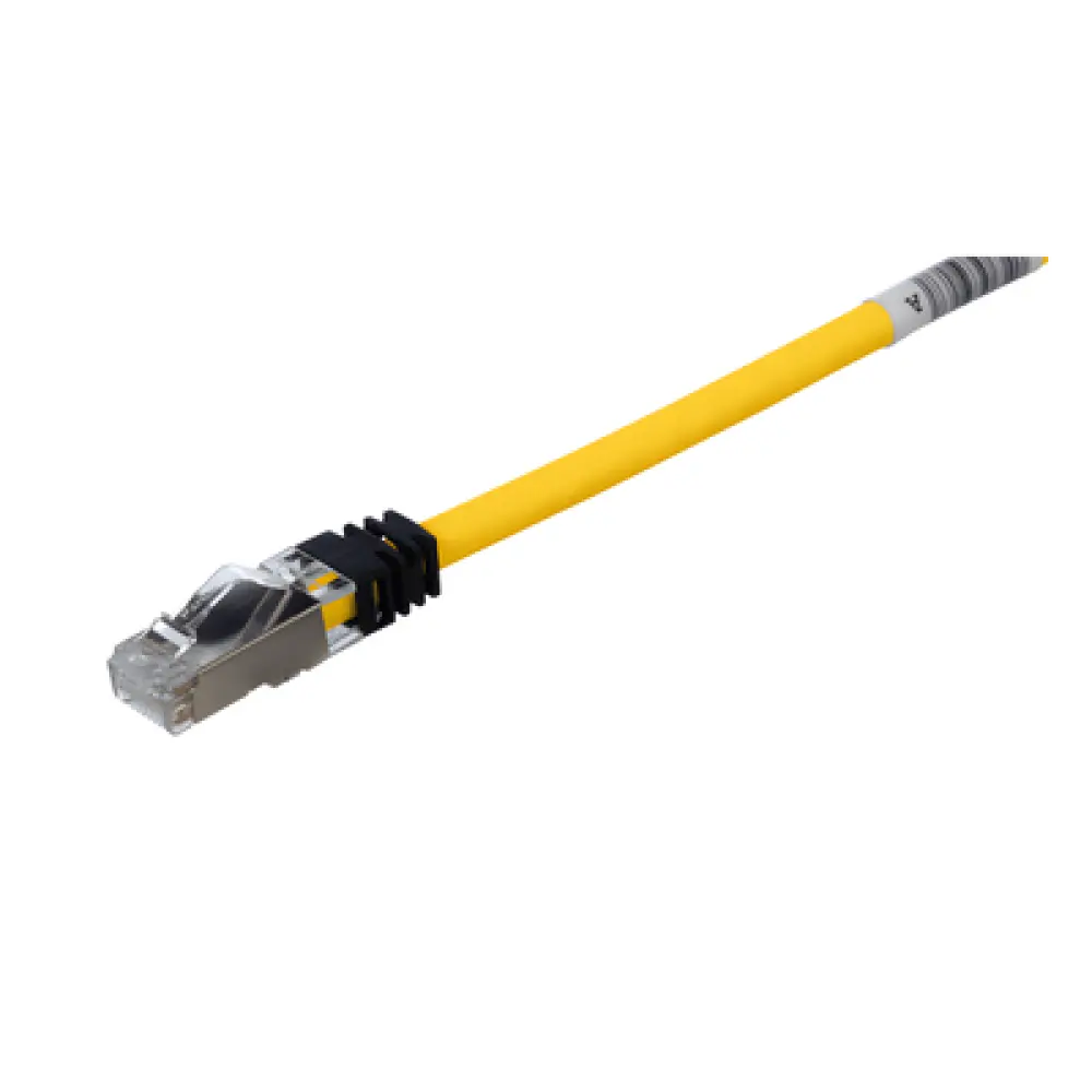 Patch Cord Cat6A / Blindado S/FTP / 26 AWG / 2 m (6.56 ft) / CM/LS0H / Amarillo