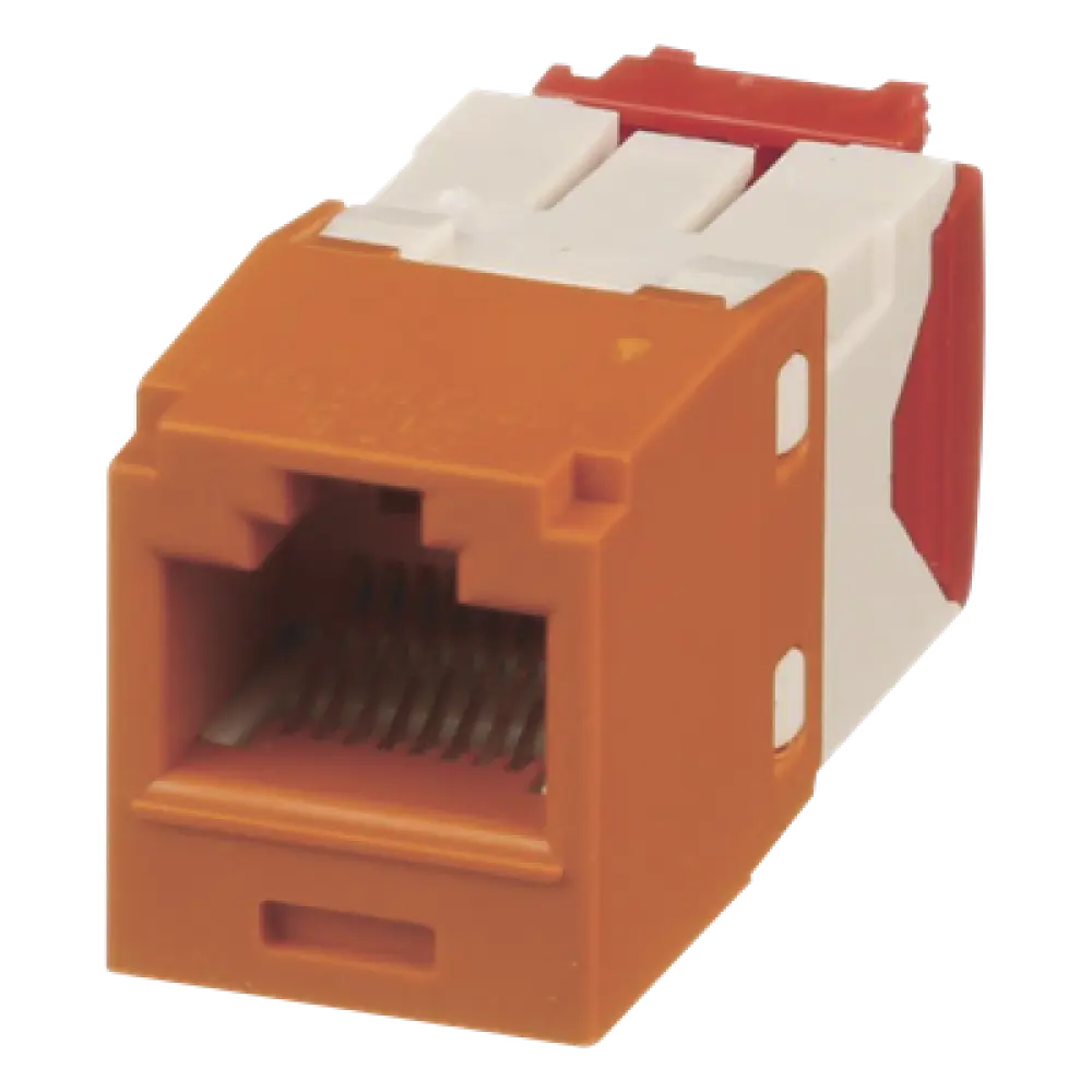 Conector Jack RJ45 / Categoría 5e / 8P8C / Terminación TG / Sin Herramienta de Impacto / -10°C a 65°C / 3.28 pies de Alcance de Frecuencia