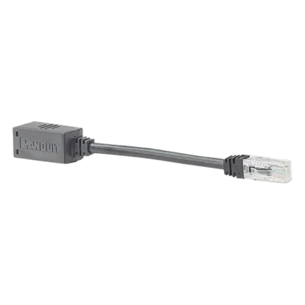 Adaptador de seguridad anti-desconexión / Cat 6A UTP / CM / 20.3 cm (8 pies) / Jack a Plug