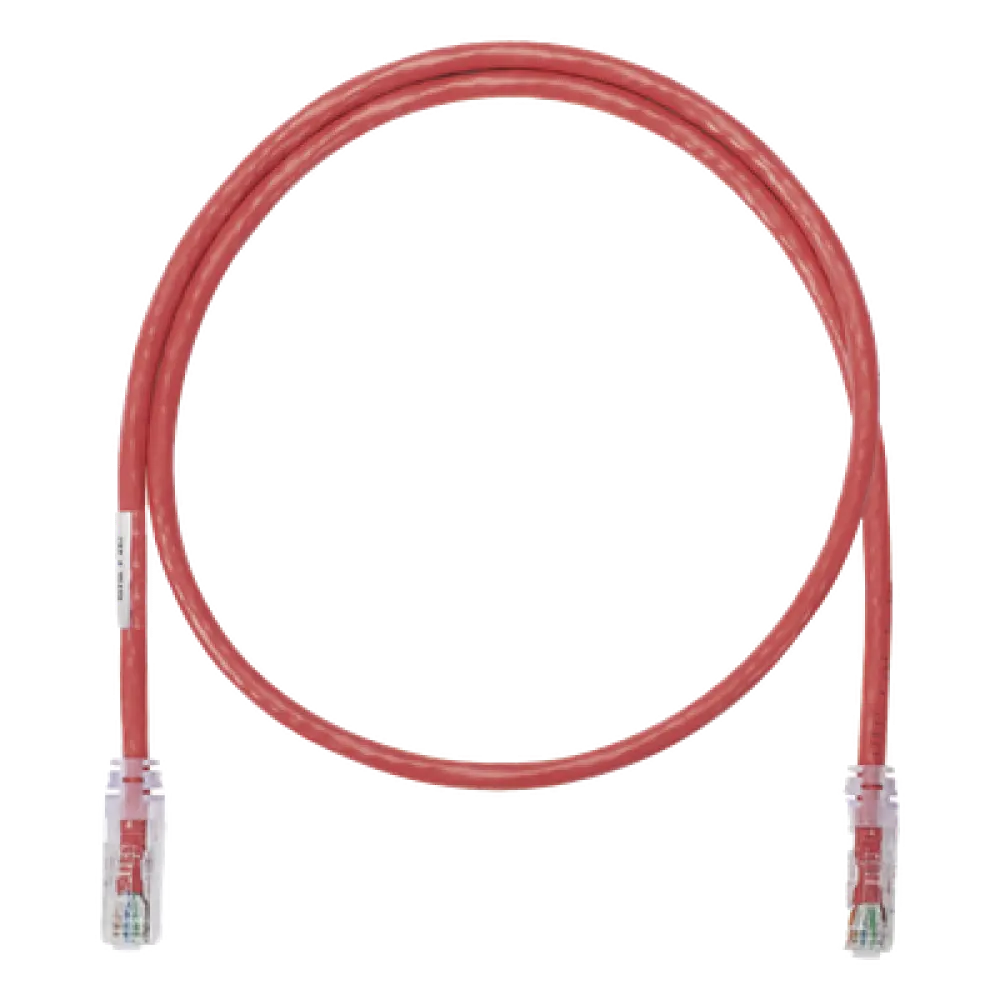 Cable de Parcheo UTP / Categoría 6 / 0.3 m (1 Pie) / 24 AWG / T568B / CM / Rojo