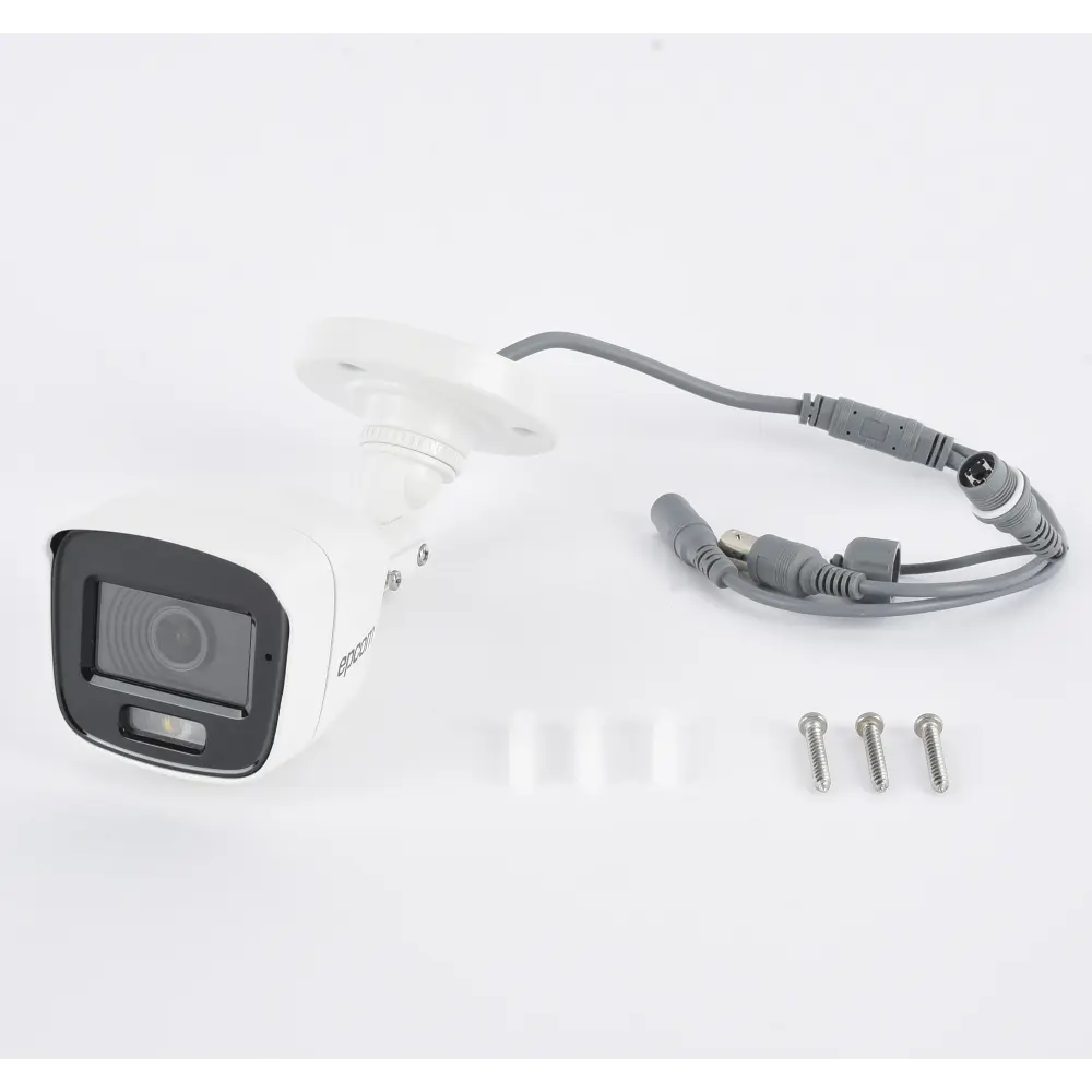 [ColorVu] Bala TURBOHD 2 Megapíxel (1080p) / Microfono Integrado / Imagen a color 24/7 / Lente 2.8 mm / METAL / Luz Blanca 20 mts / Exterior IP66 / TVI-AHD-CVI-CVBS / dWDR