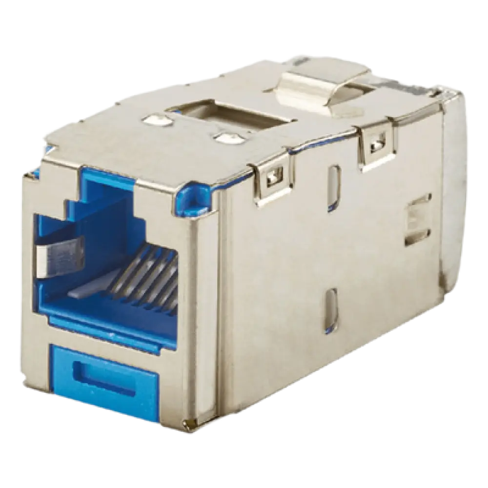 Conector Jack RJ45 Blindado / Categoría 6 / 10GBase-T / Terminación sin Impacto / HDBaseT 100 m (328 ft) / Mini-Com TG