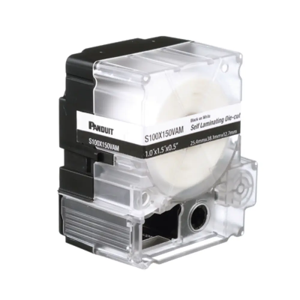 Casete de Etiquetas Autolaminadas / 125 Unidades / 1 x 2.25 Pulgadas (25.4 x 57.2 mm) / Cables 8-4 AWG
