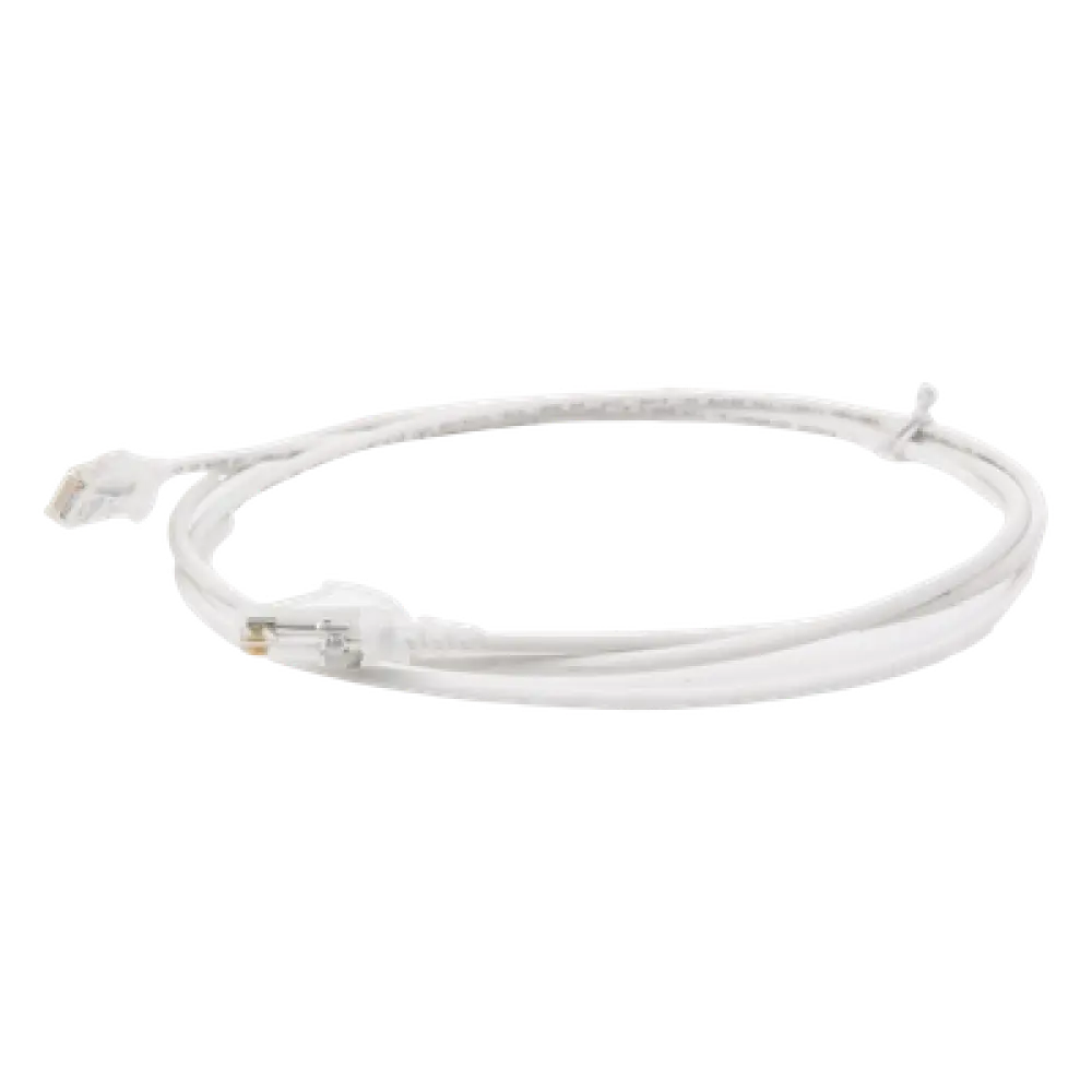 Patch Cord Cat6 UTP / CM/LS0H / 28AWG / 1.5m (5ft) / Blanco / Diámetro Reducido / Bulk