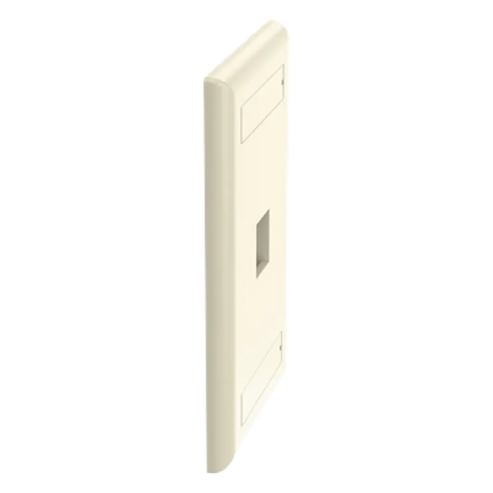 Placa de Pared Vertical / 1 Puerto Keystone / 69.8x114.3 mm / 2.75x4.5 pulg. / Marfil