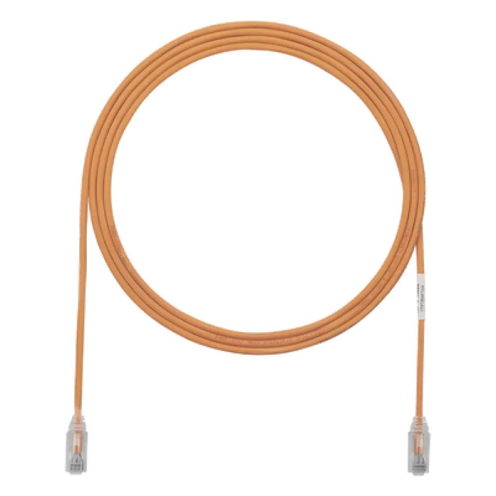 Cable de Parcheo / Cat6 UTP / 28AWG Diámetro Reducido / 3.05 m (10 Pies) / Naranja