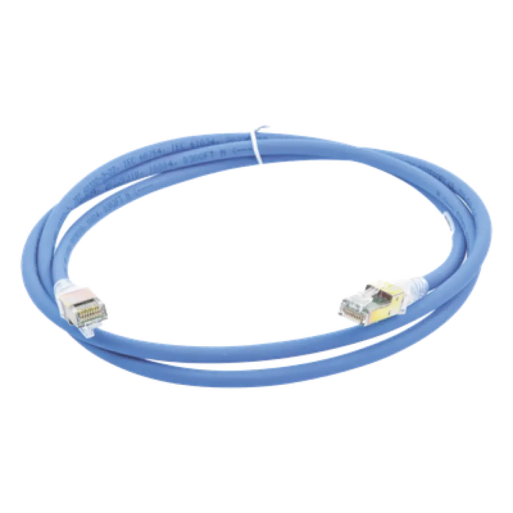Patch Cord Cat6A UTP / CM / 1.52 m (5 ft) / Doble Aislamiento / 7.37 mm OD / Azul