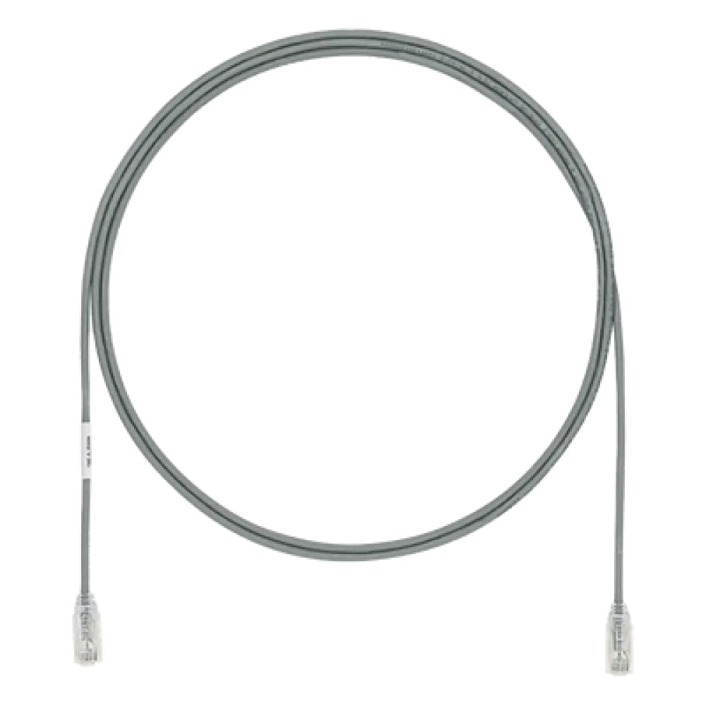 Cable de Parcheo Cat6 / 28AWG / UTP / 1.5m (4.92 pies) / Diámetro 3.8mm / CM/LSZH / Gris