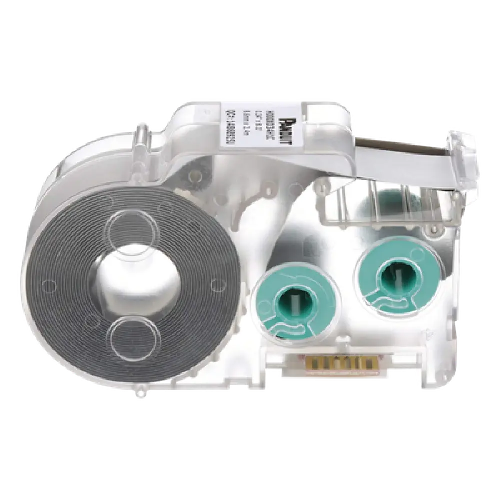 Casete de Etiquetas / Tubo Termocontráctil / 8.6 mm Ancho / 2.4 m (7.87 Pies) Largo / 18-12 AWG / Poliolefina Grado Militar / Contracción 3:1 / -55 a 135°C / Blanco