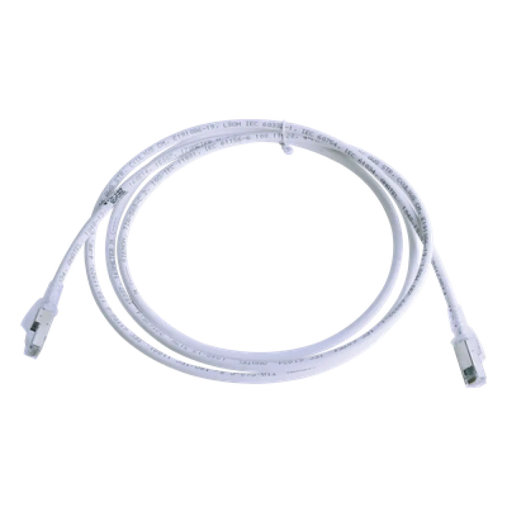 Patch Cord Cat6A S/FTP / 2.13 m (7 ft) / CM/LS0H / Blindaje S/FTP / PCB Interno / UL2043 / Blanco
