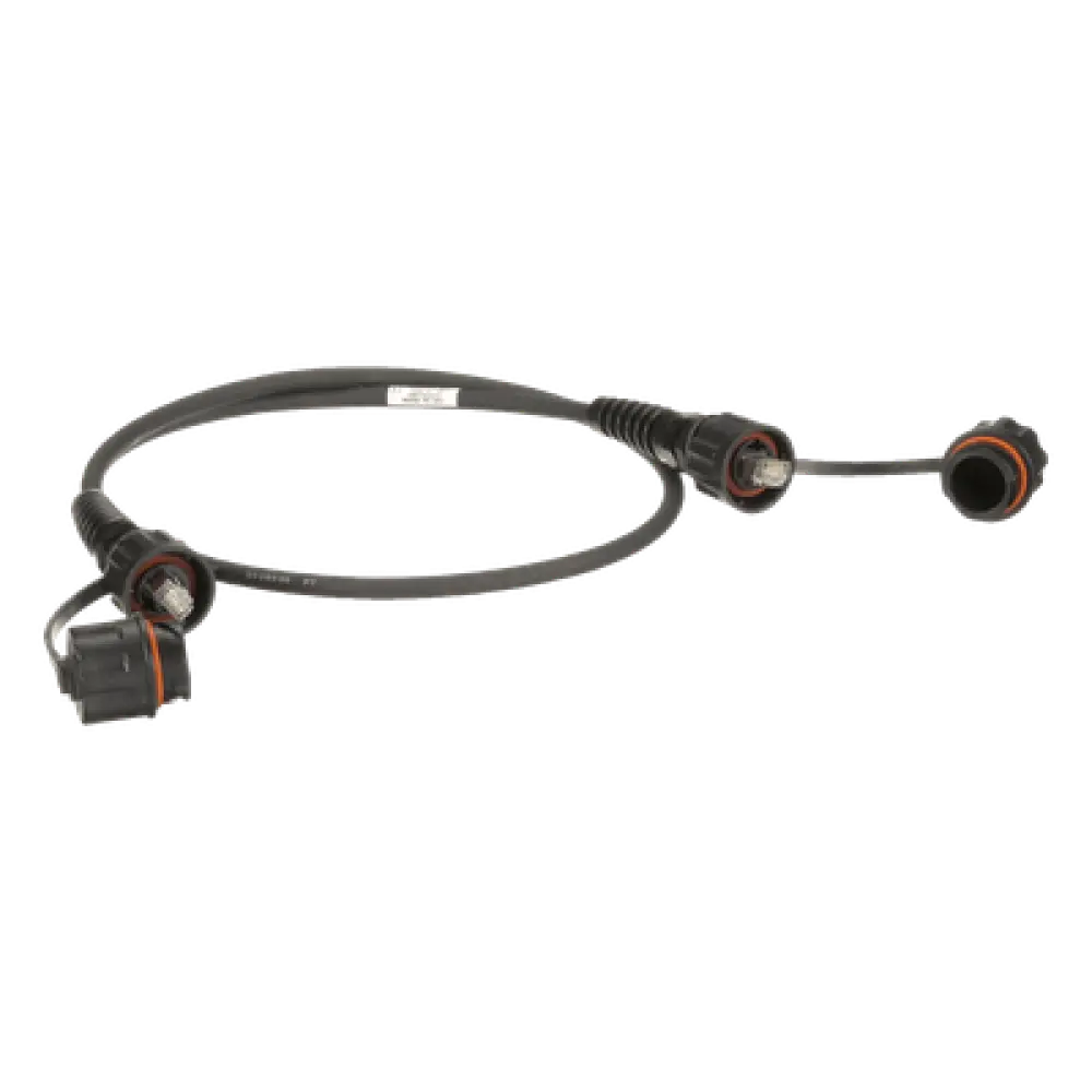 Cable Patch Industrial / Cat6A Blindado S/FTP / IP65/IP67 / 2 m (6.6 ft) / Conectores Industrial y RJ45 / -20°C a 70°C