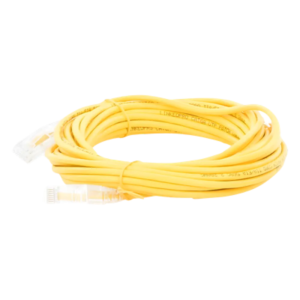 Cable de Parcheo Slim UTP / Cat6A / 7 m (22.97 ft) / 28 AWG / Amarillo