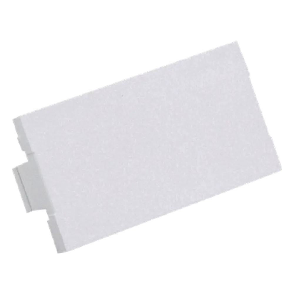 Módulo de Tapa Ciega / 1/3 de Espacio / Blanco Mate / ABS / 41.66 x 39.62 x 0.52 mm / 0.14 x 0.13 x 0.002 ft